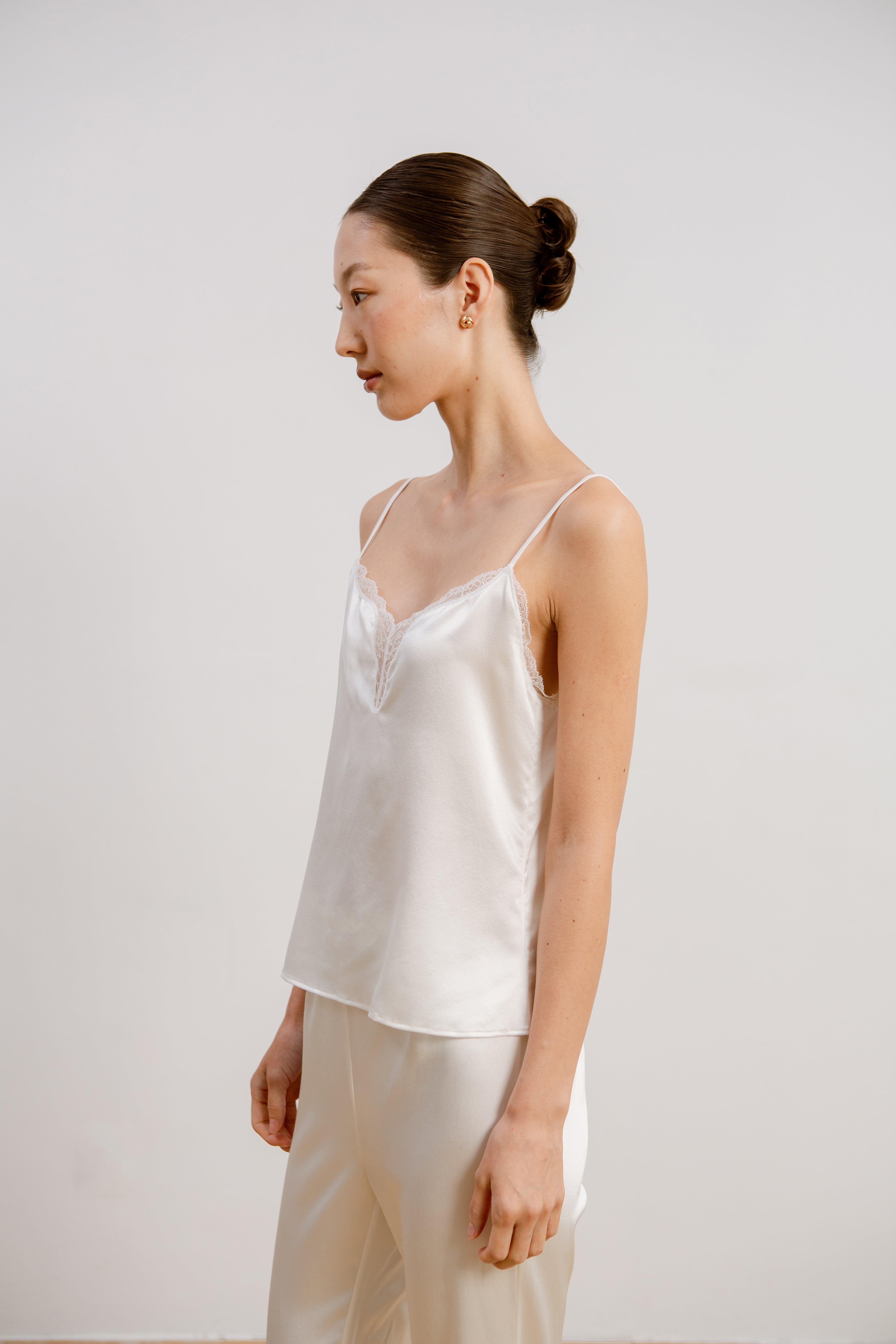 Silk Lace Camisole - Ivory