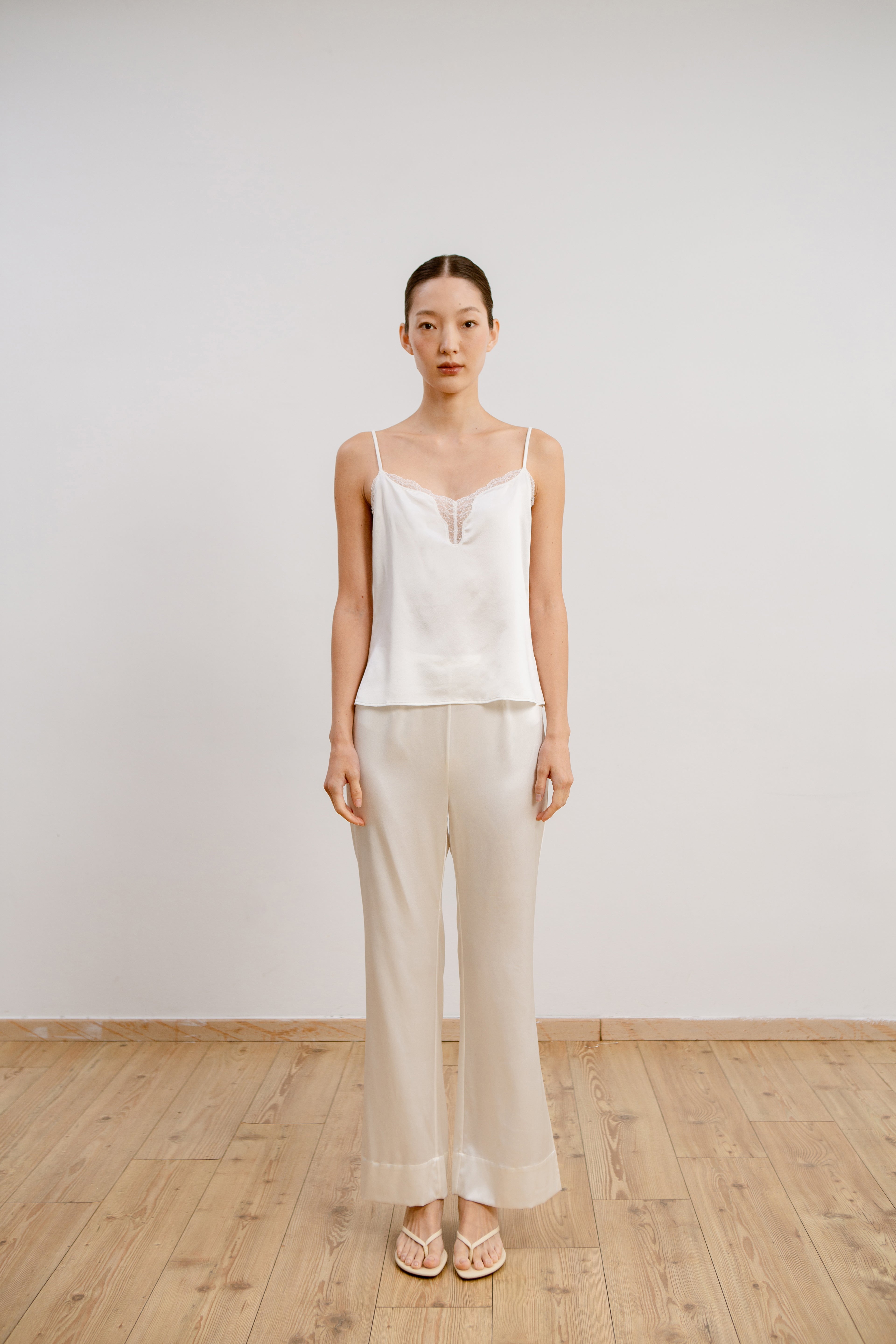 Silk Lace Camisole - Ivory