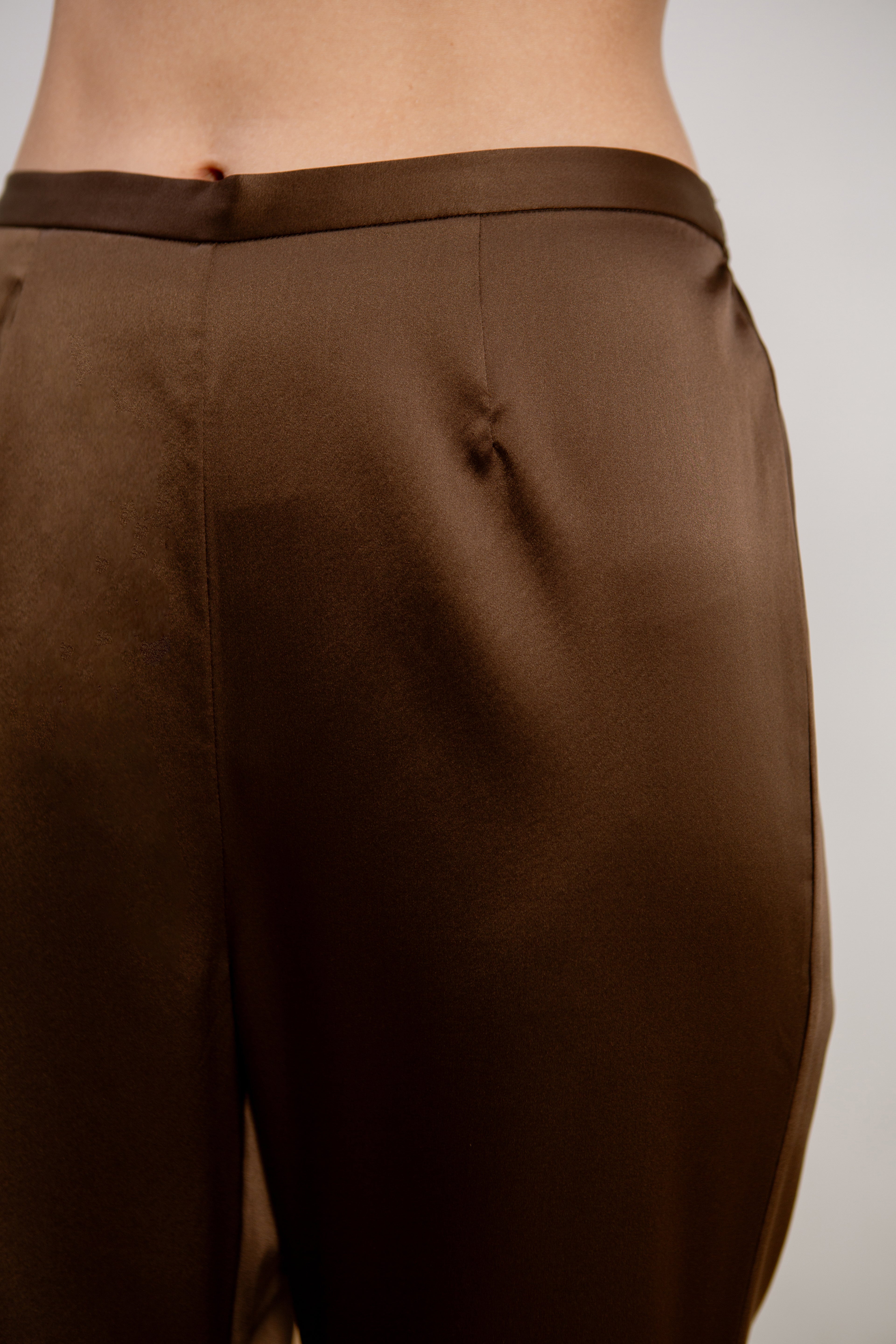 Silk Pants - Cocoa