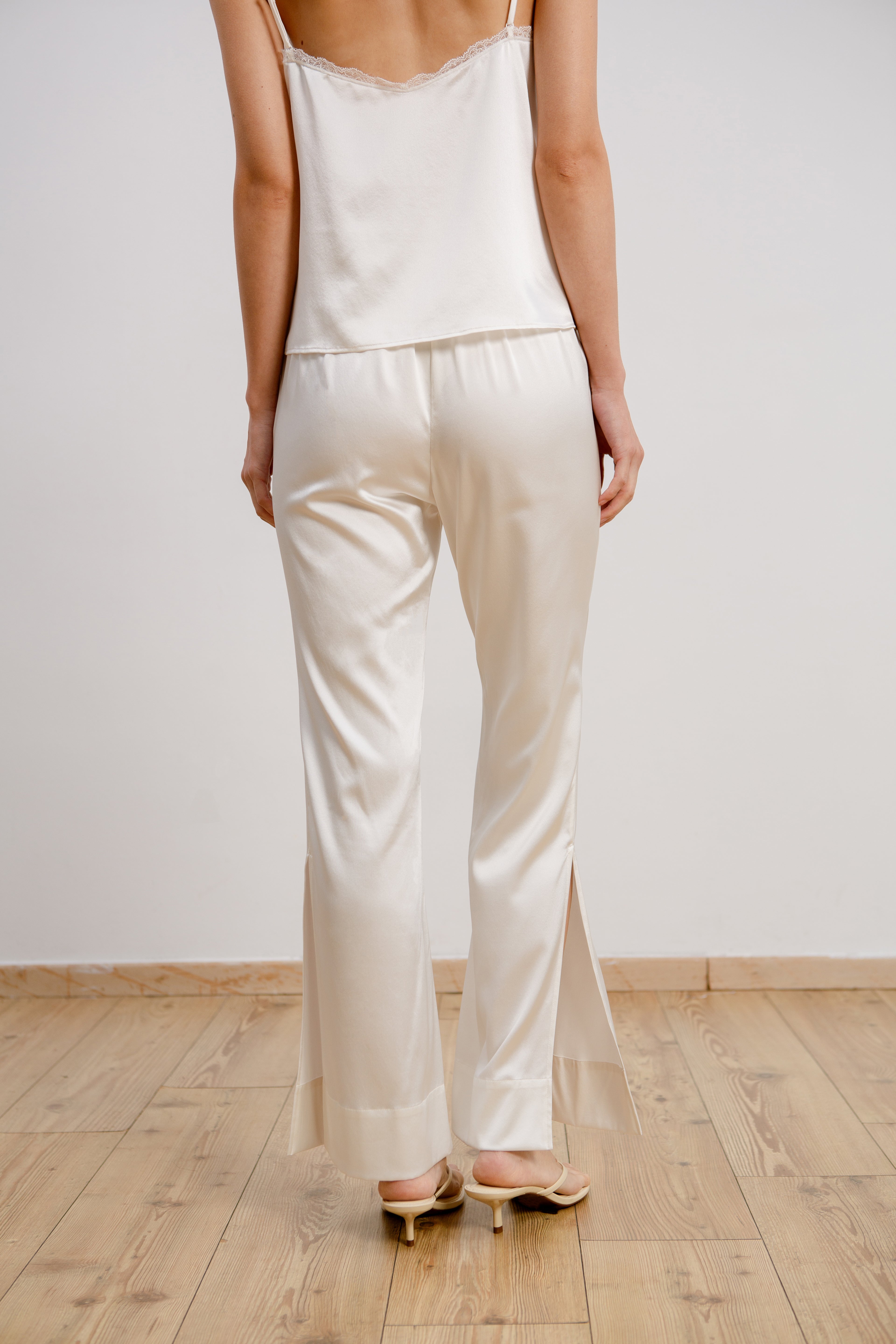 Silk Pants - Ivory