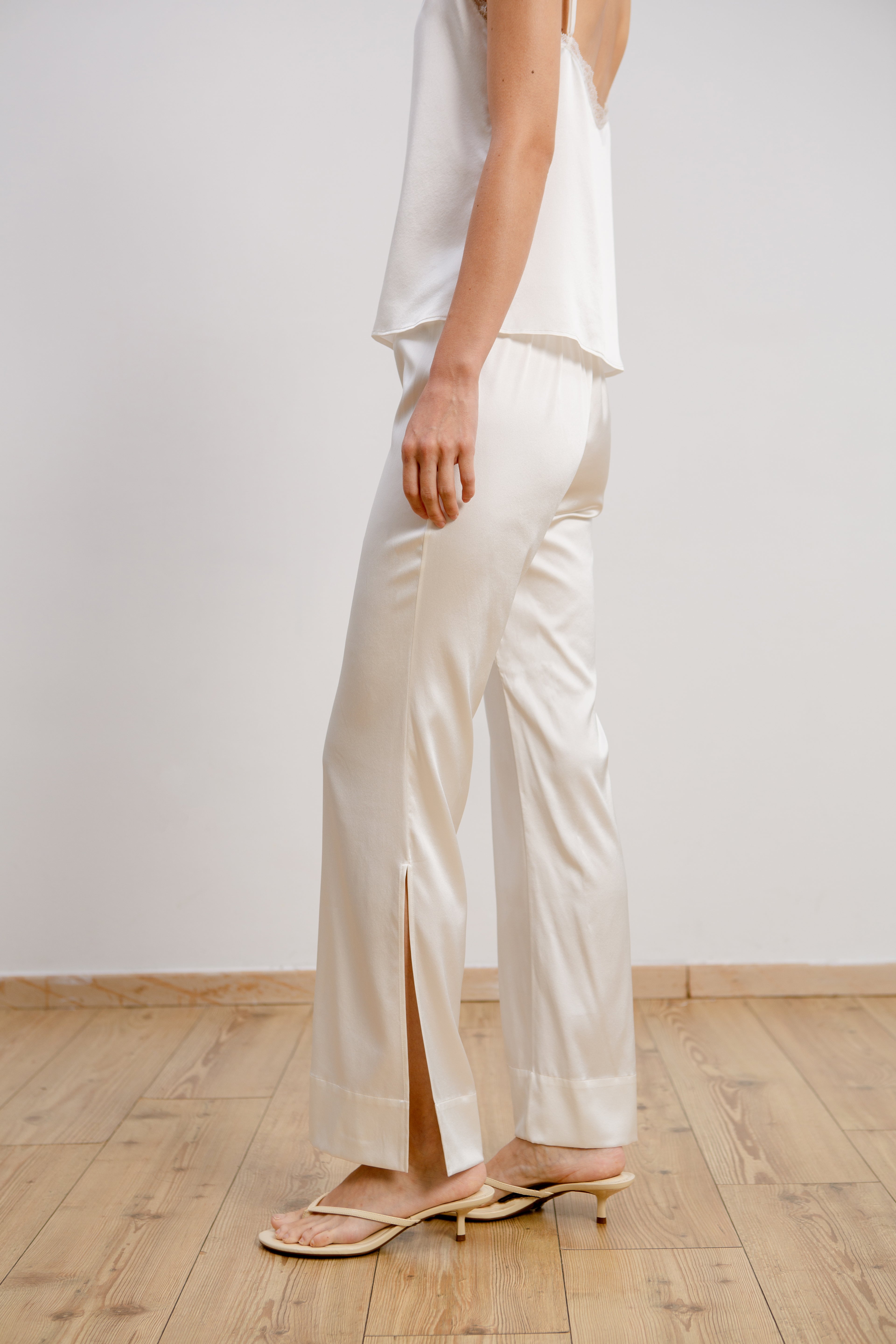 Silk Pants - Ivory