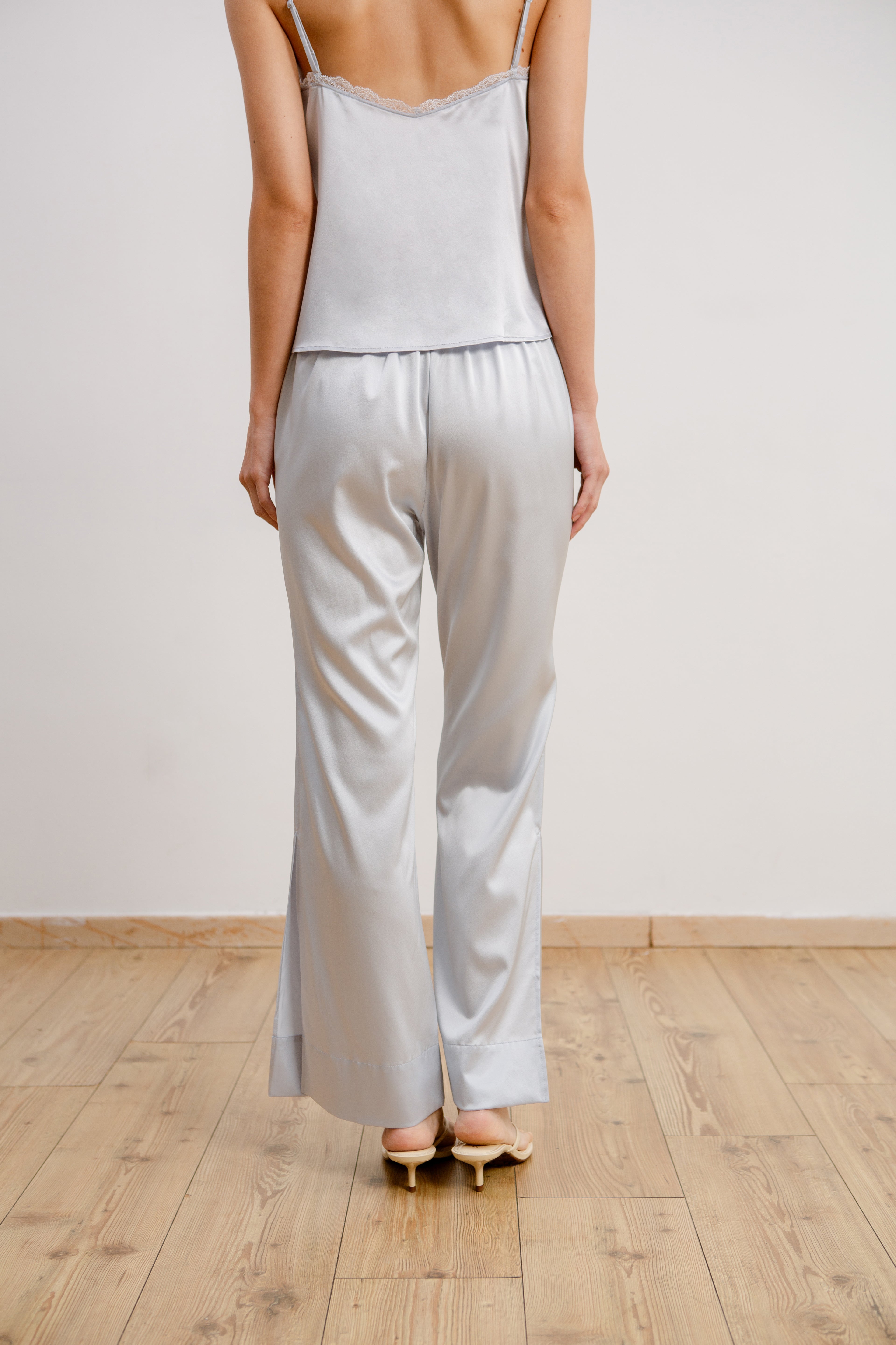 Silk Pants - Mist
