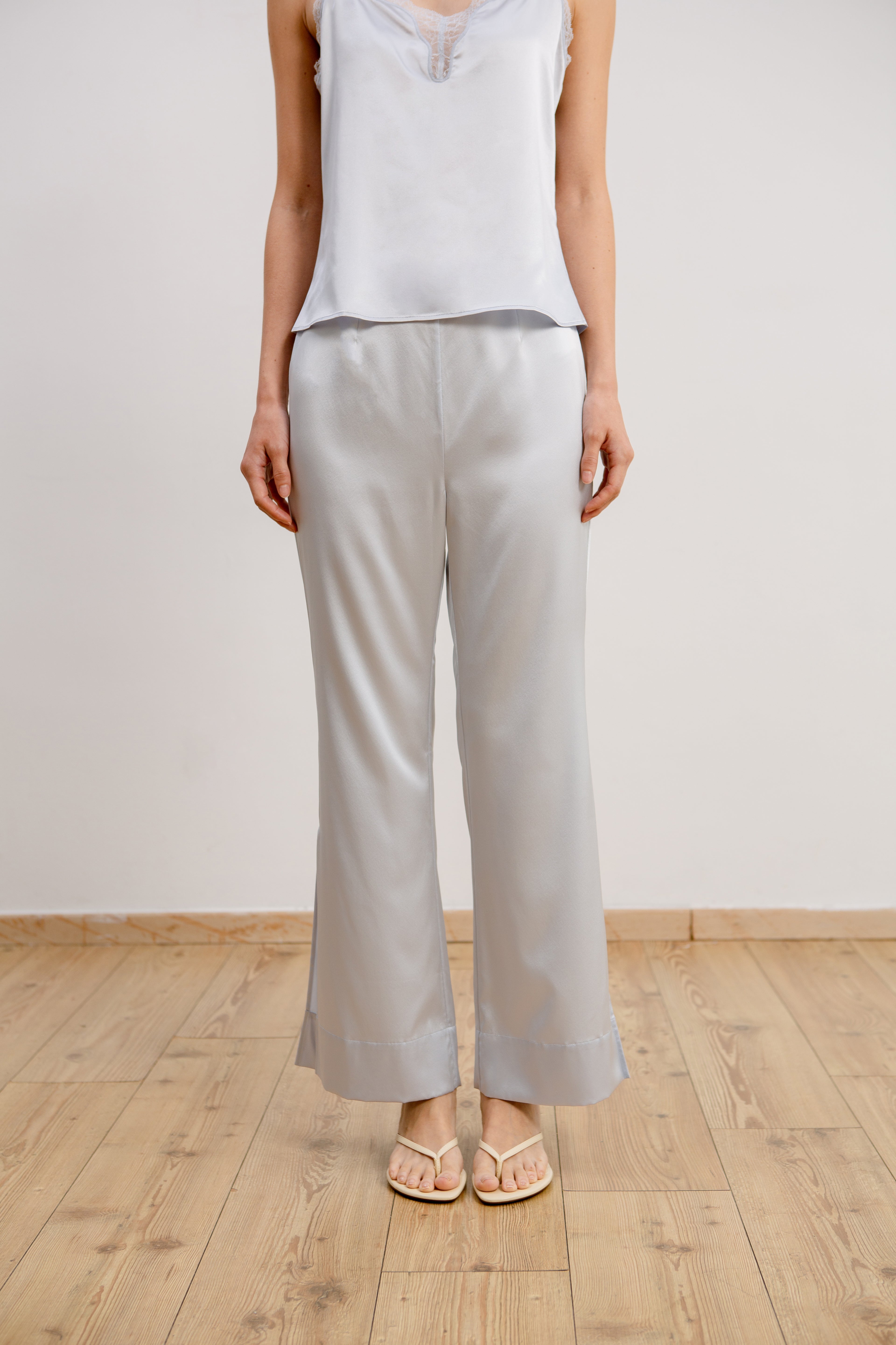Silk Pants - Mist