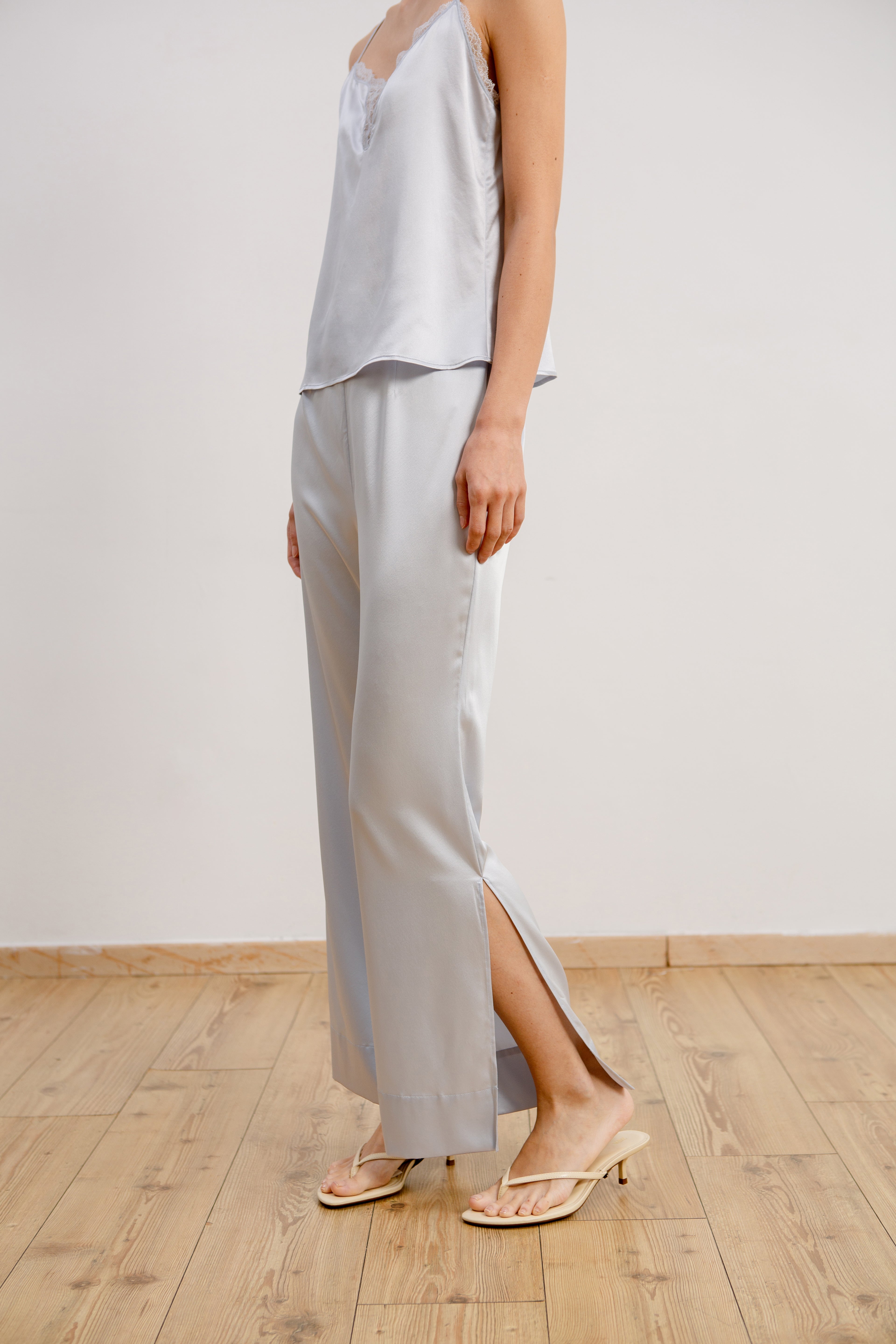 Silk Pants - Mist