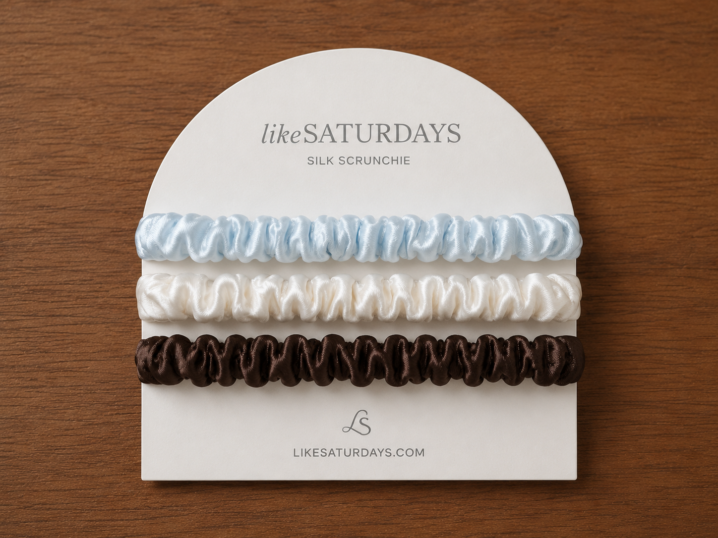 Silk Scrunchie Trio (Slim)