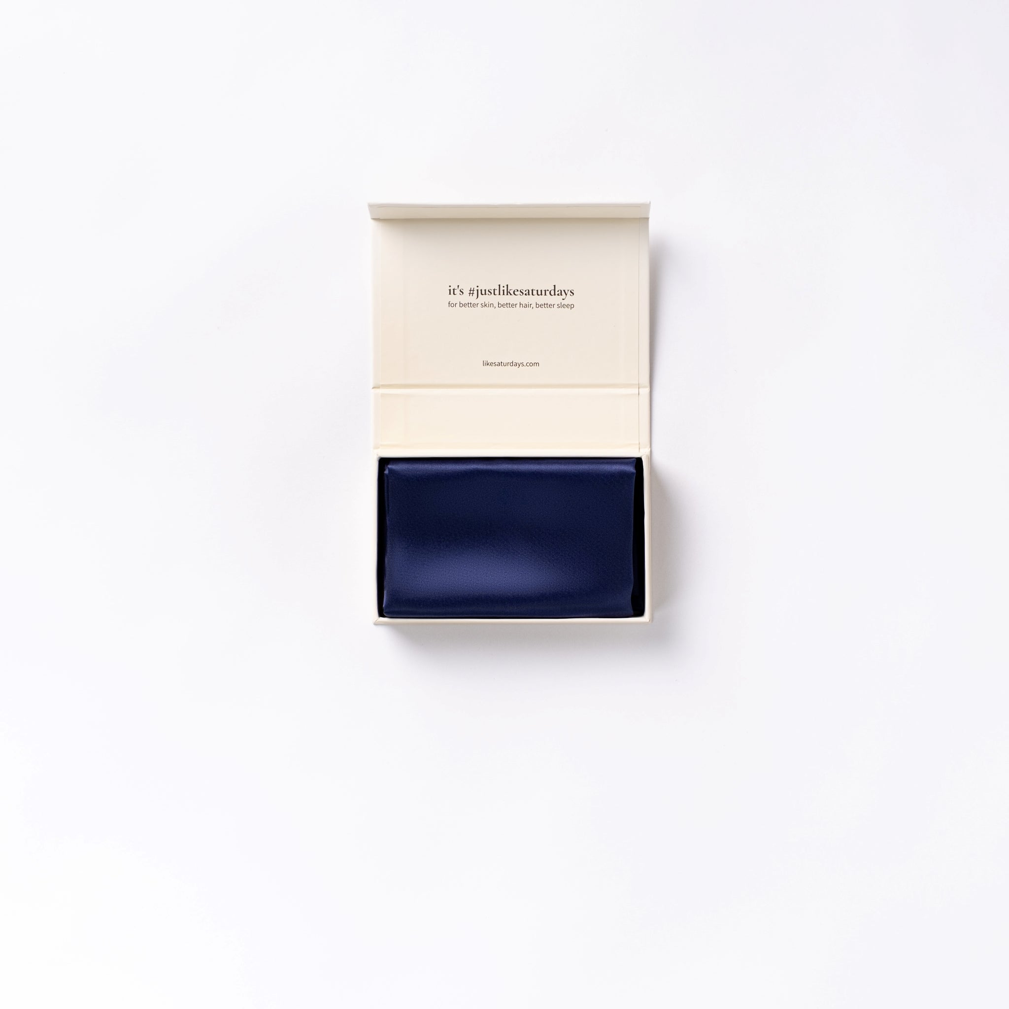 silk pillowcase - navy
