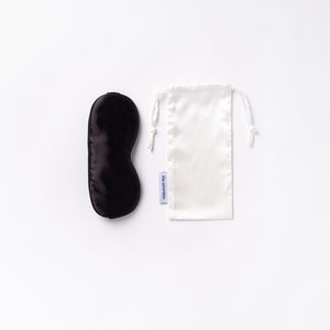 Open image in slideshow, silk sleep mask - single black
