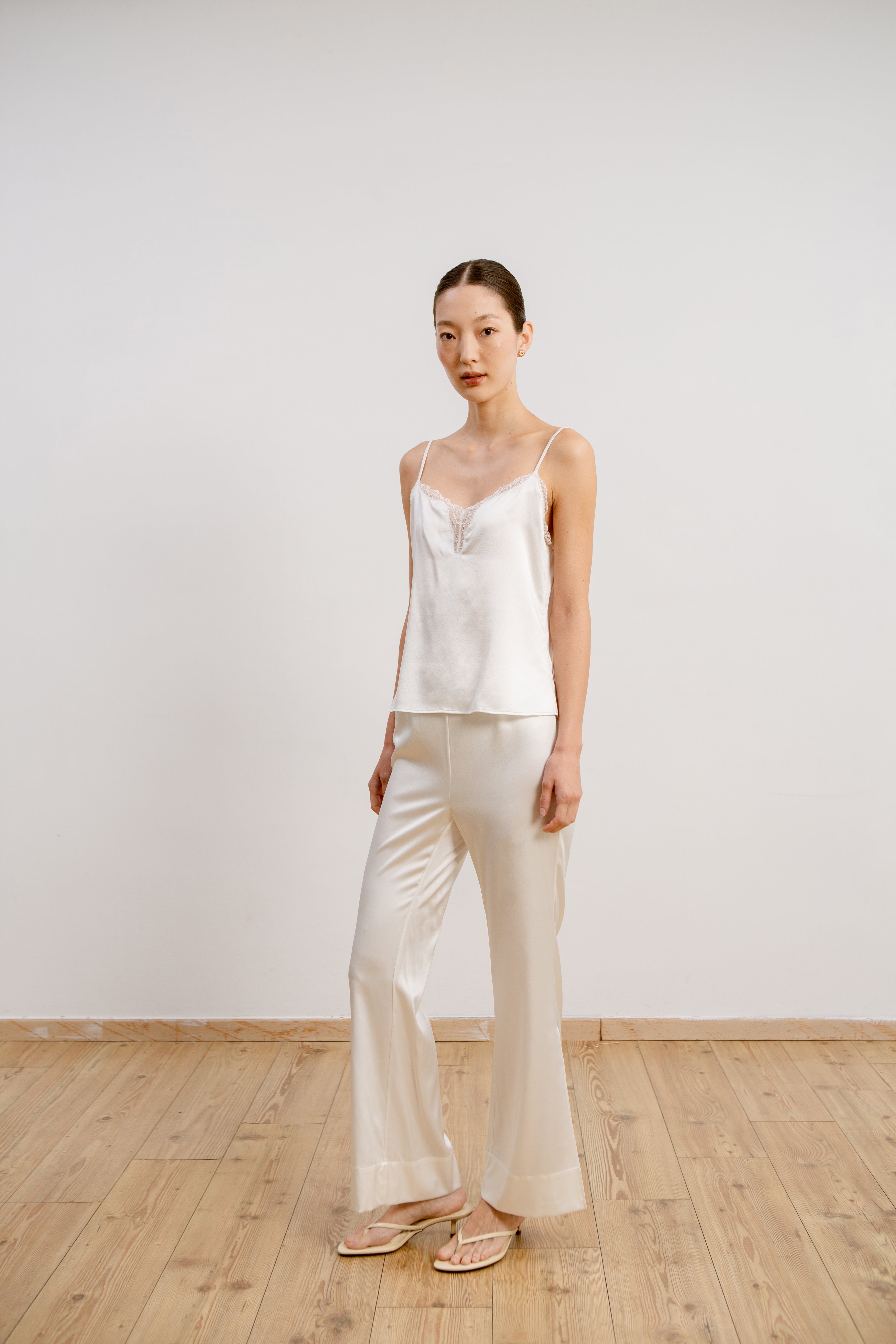 Silk Lace Camisole - Ivory