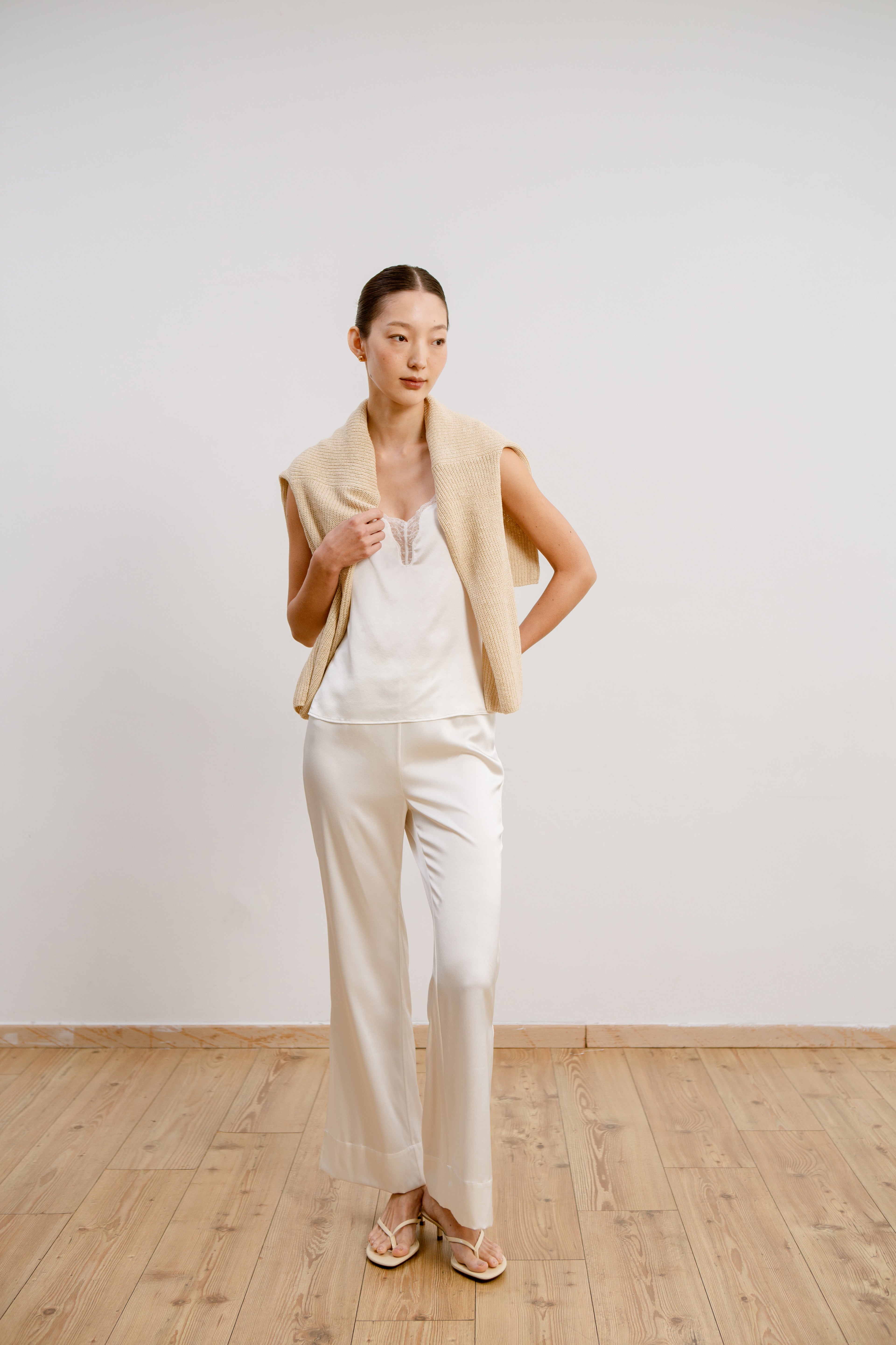 Silk Lace Camisole - Ivory