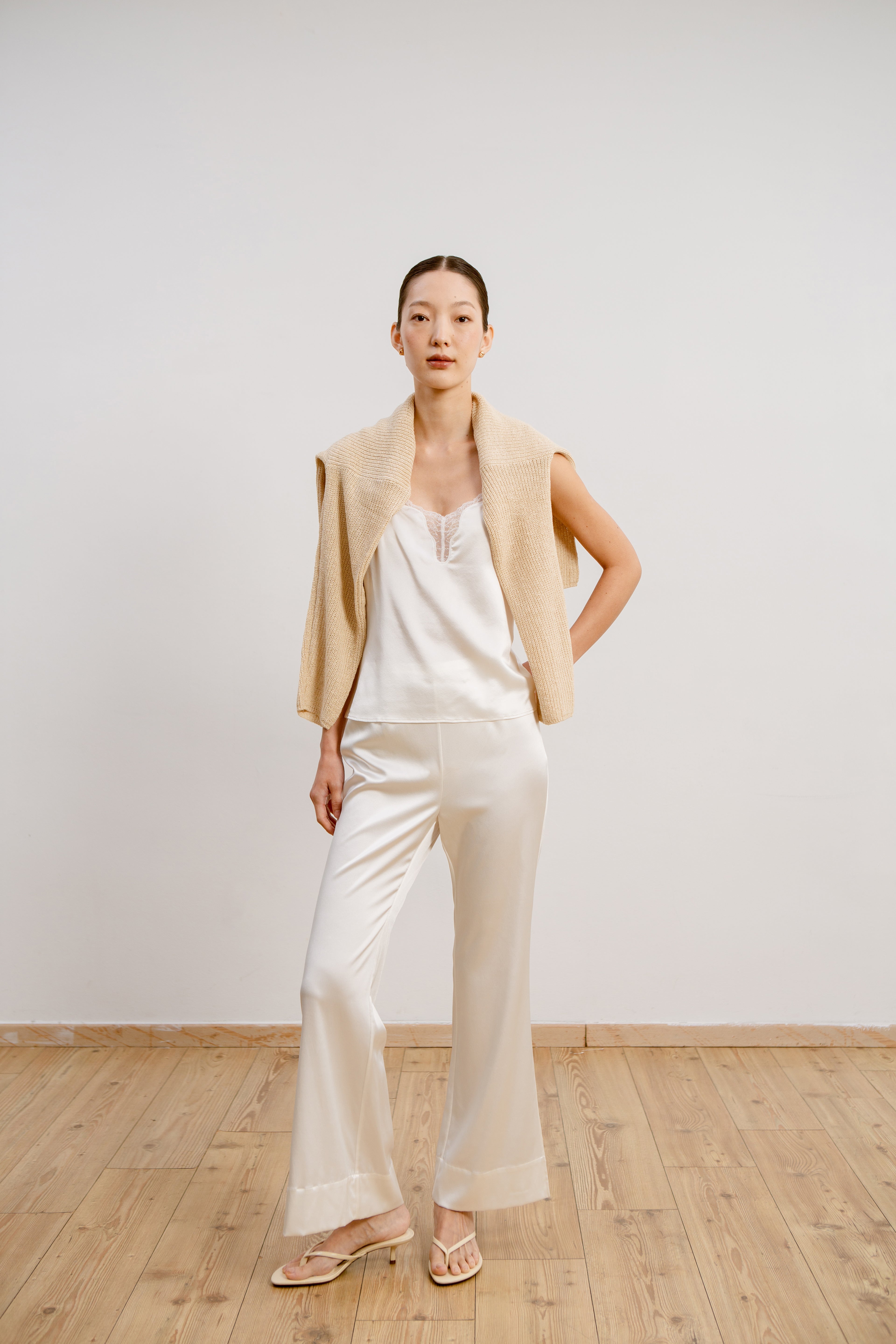 Silk Lace Camisole - Ivory