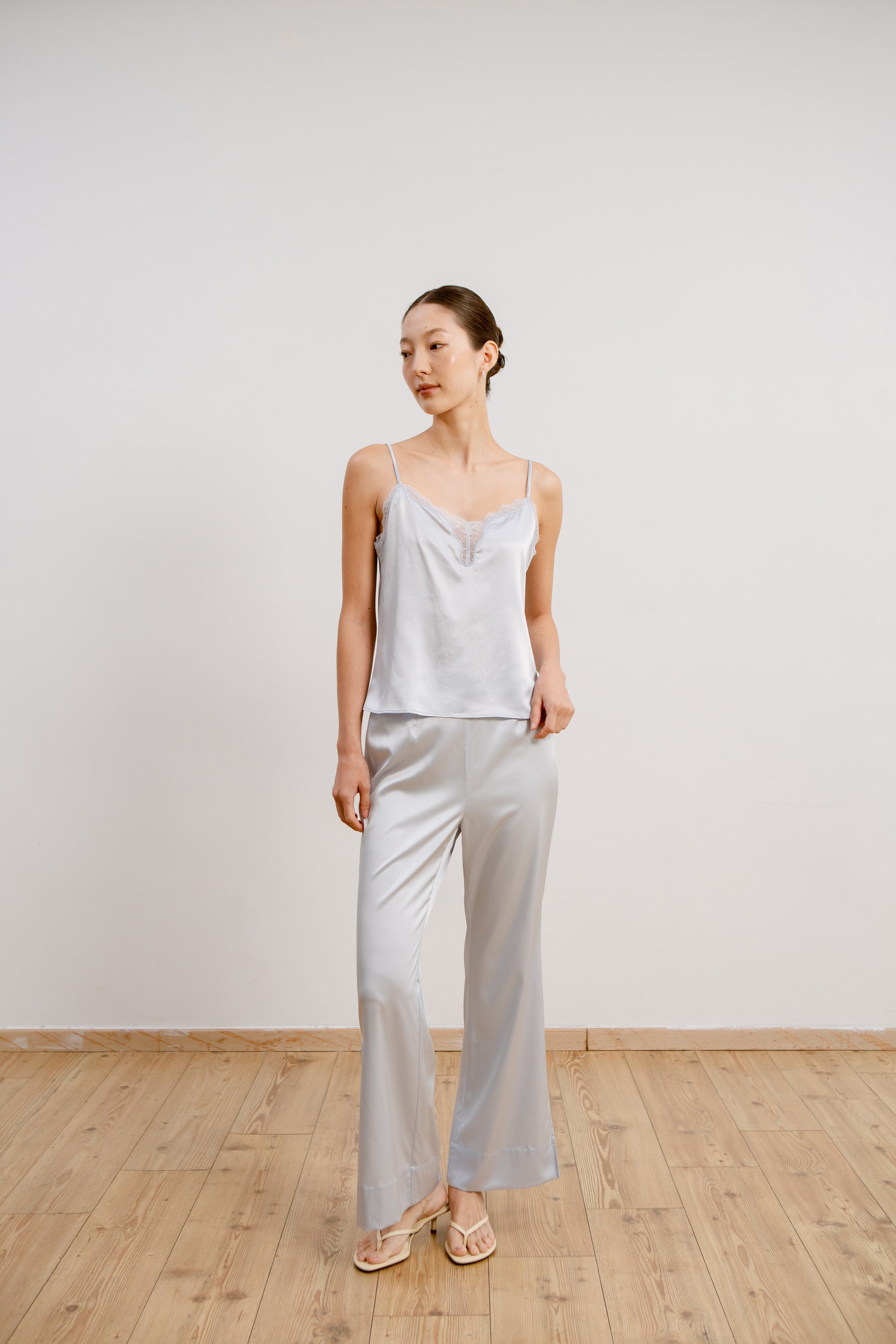 Silk Lace Camisole - Mist