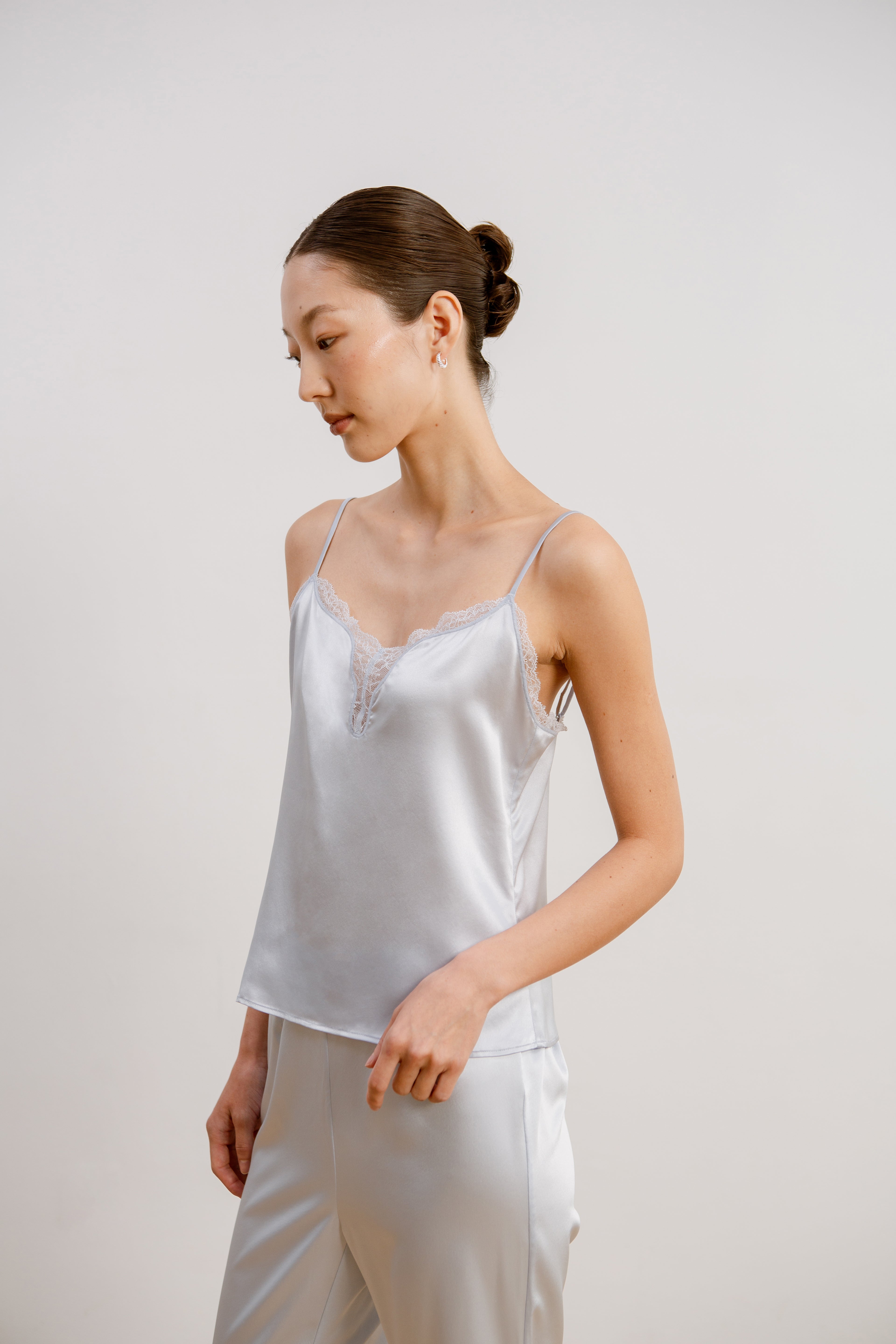 Silk Lace Camisole - Mist