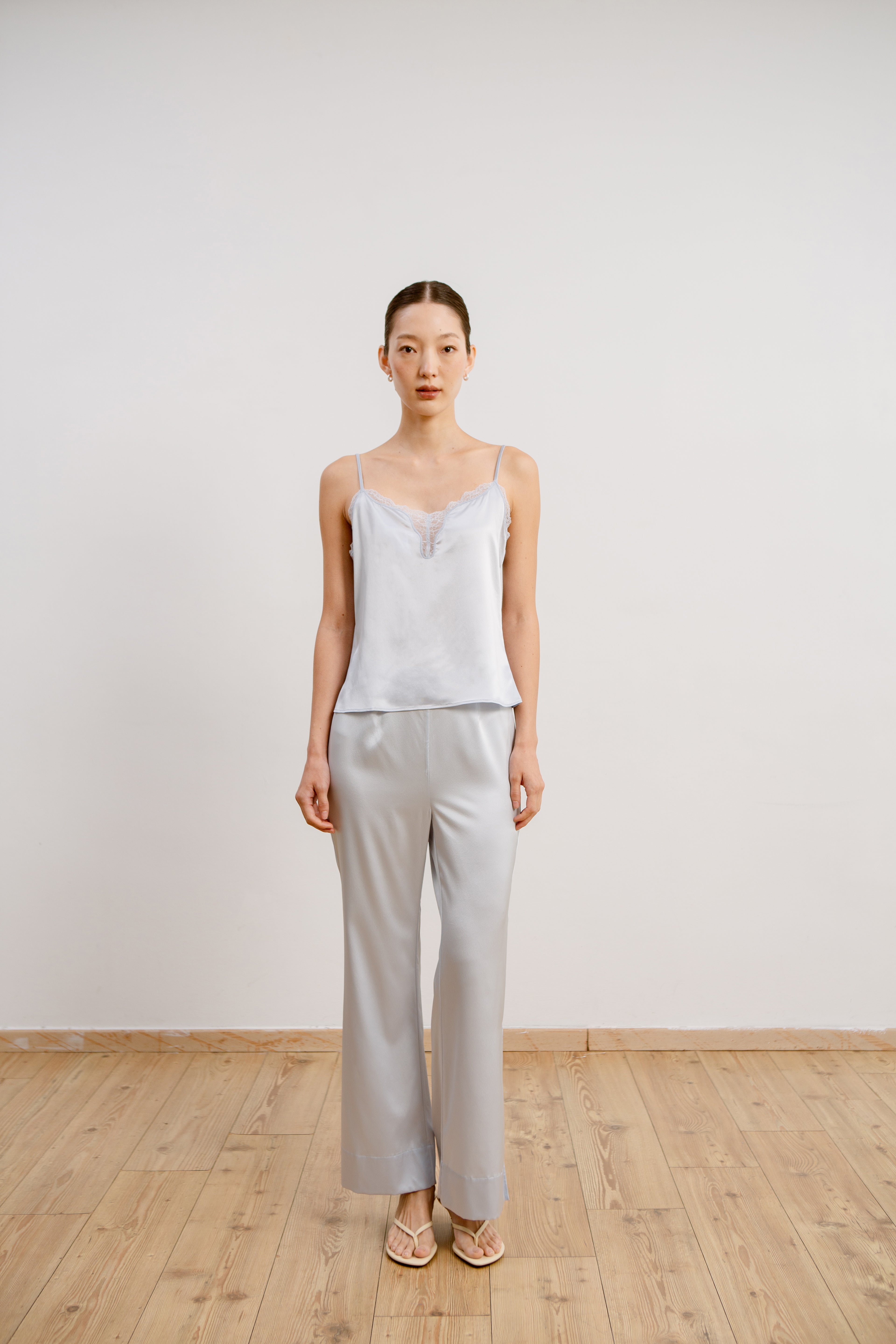Silk Lace Camisole - Mist