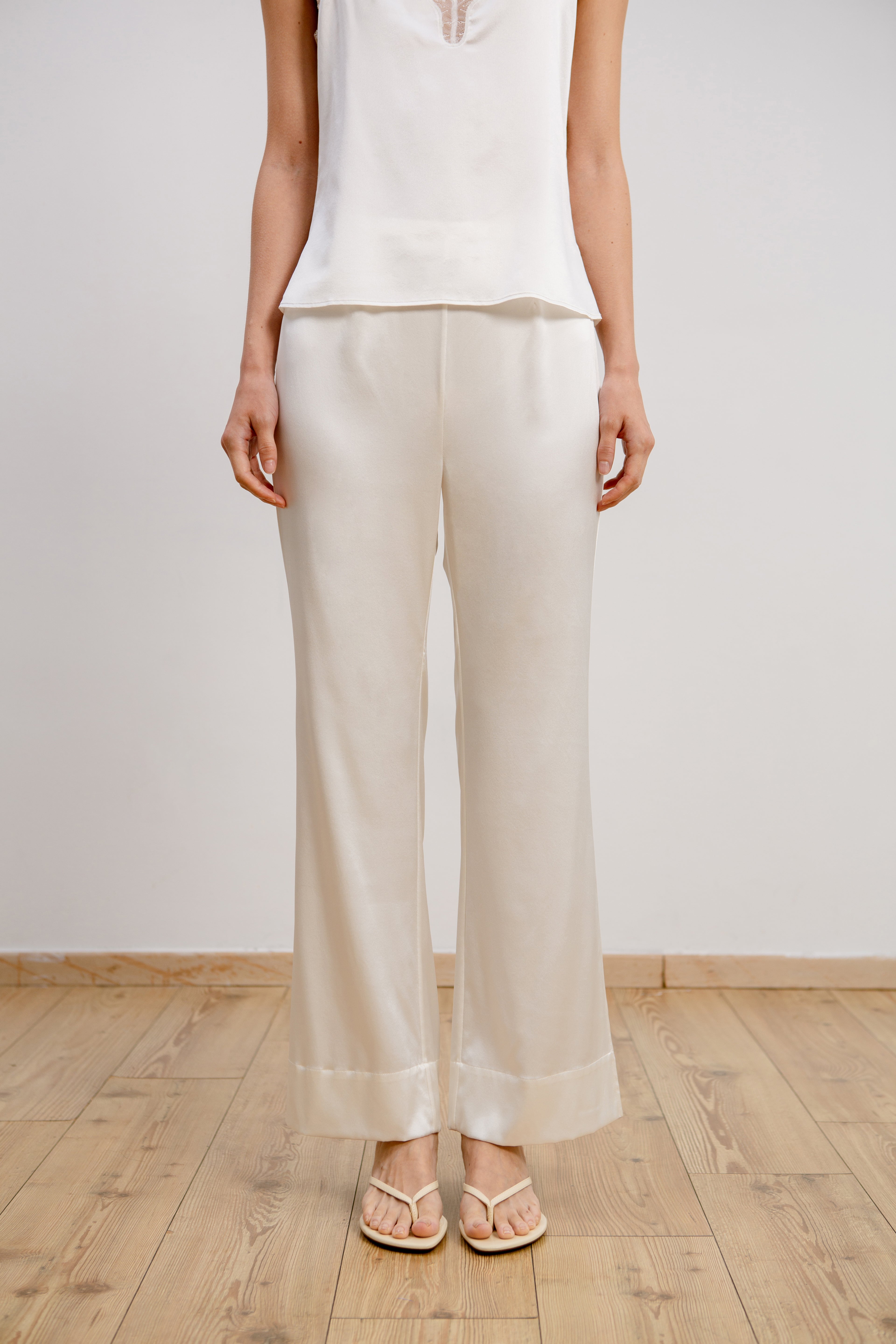 Silk Pants - Ivory