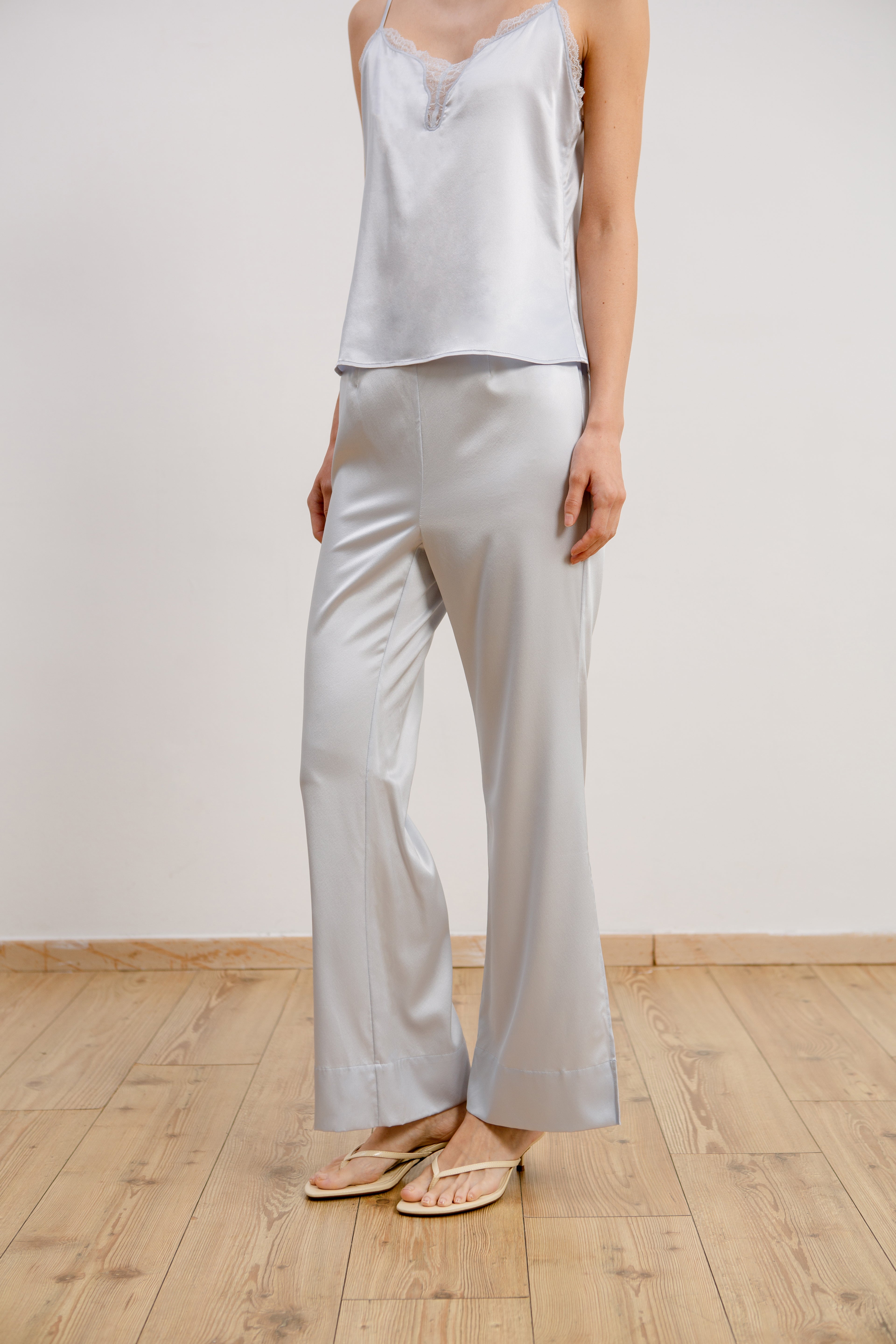 Silk Pants - Mist