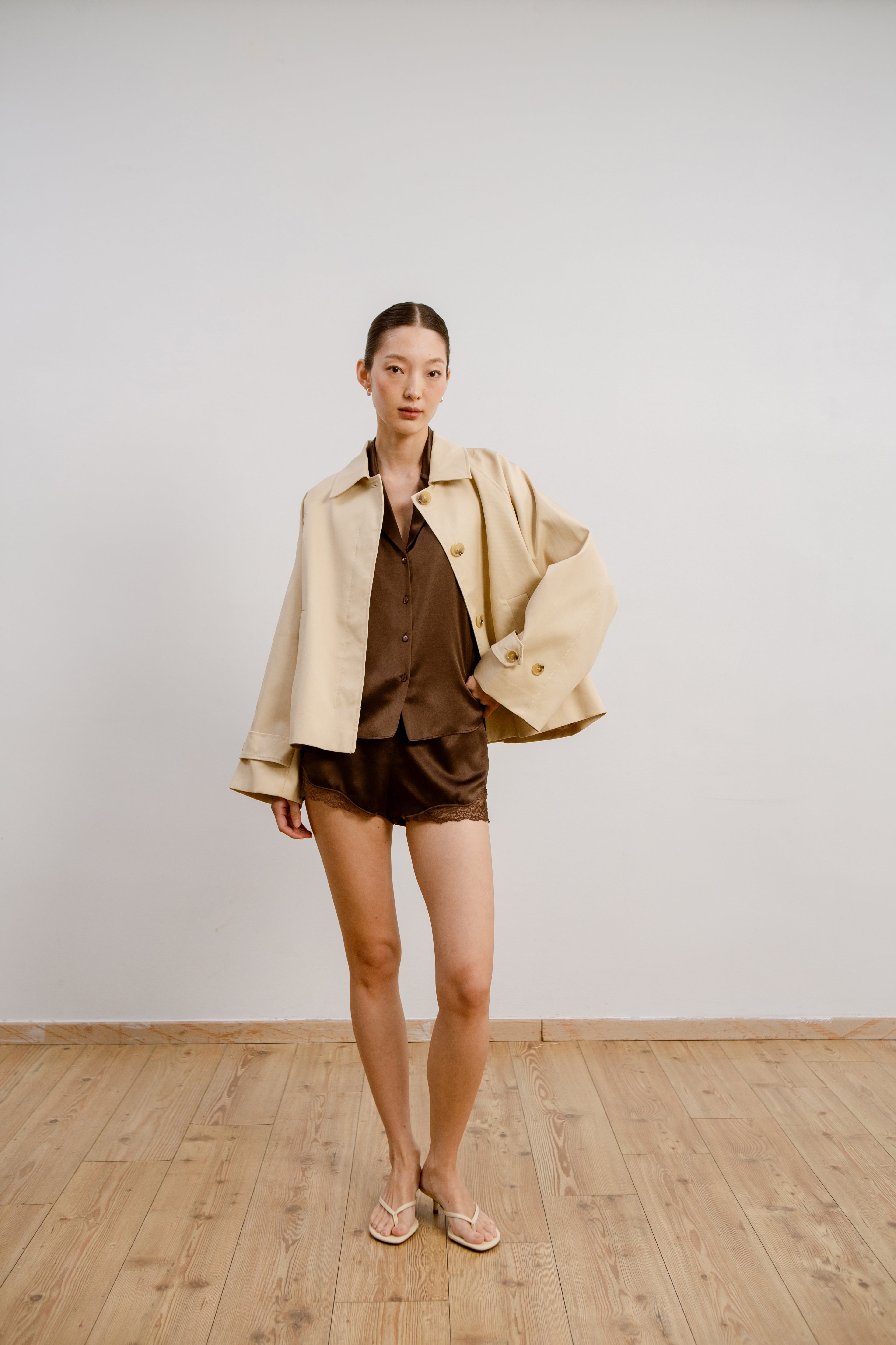 Silk Shirt - Cocoa