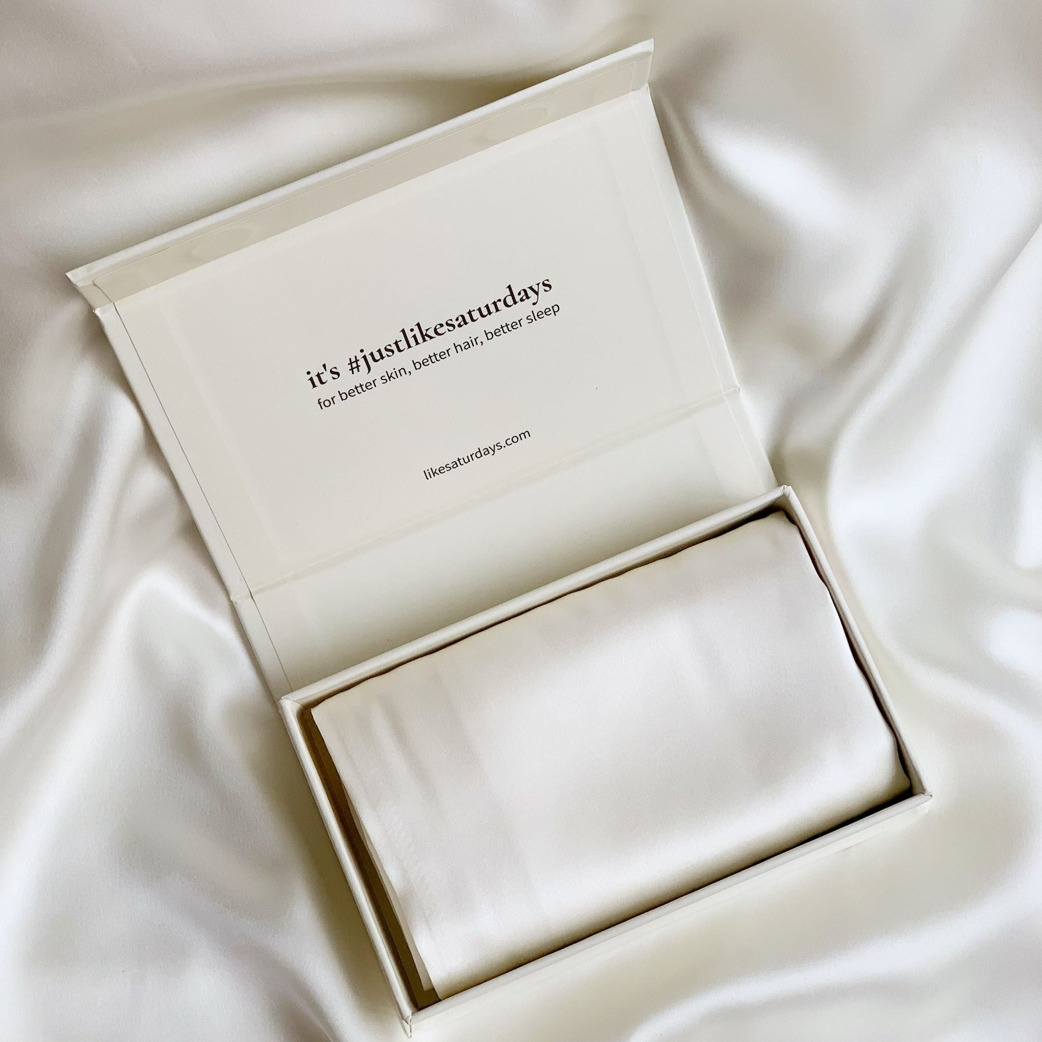 silk pillowcase - ivory