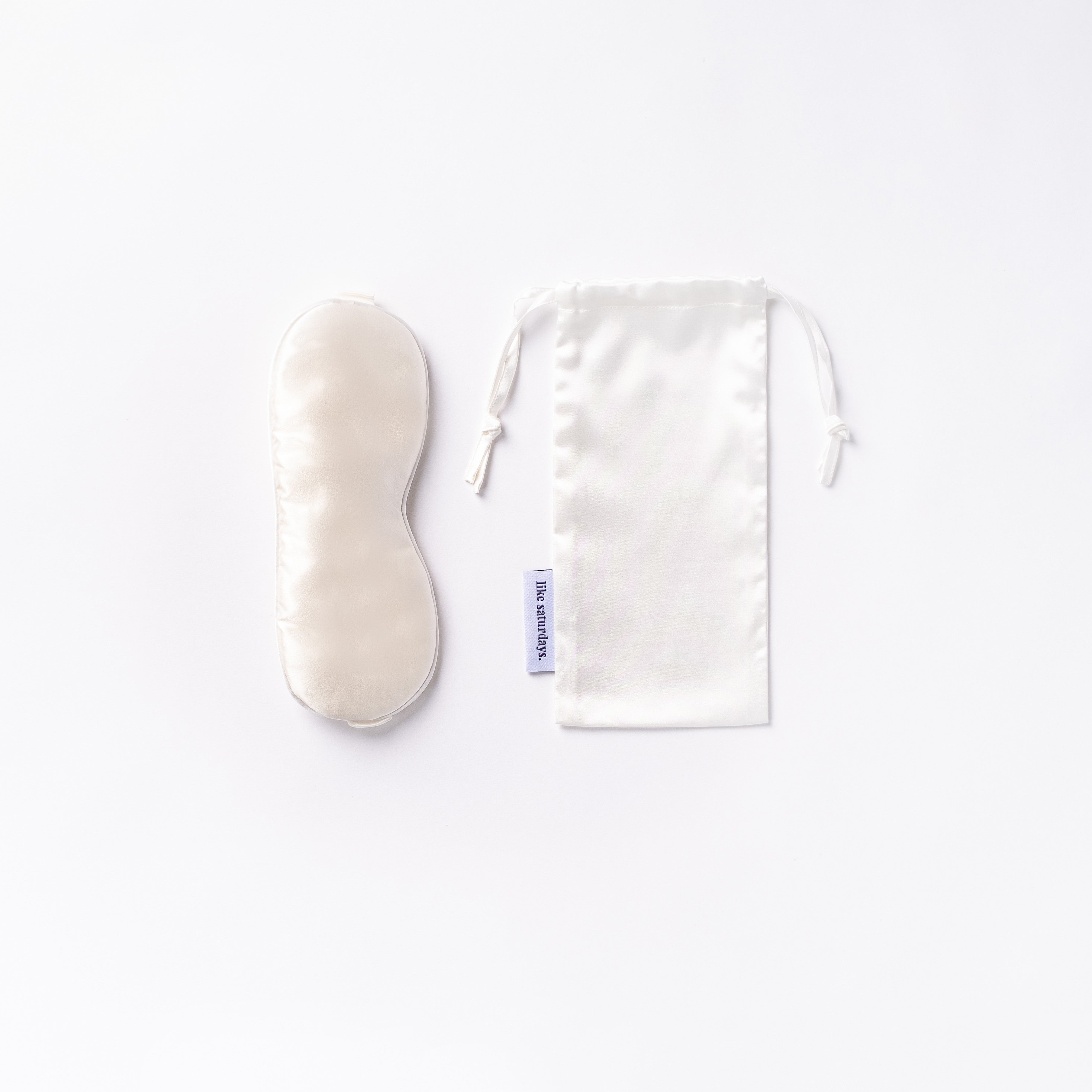Silk Sleep Mask Ivory White