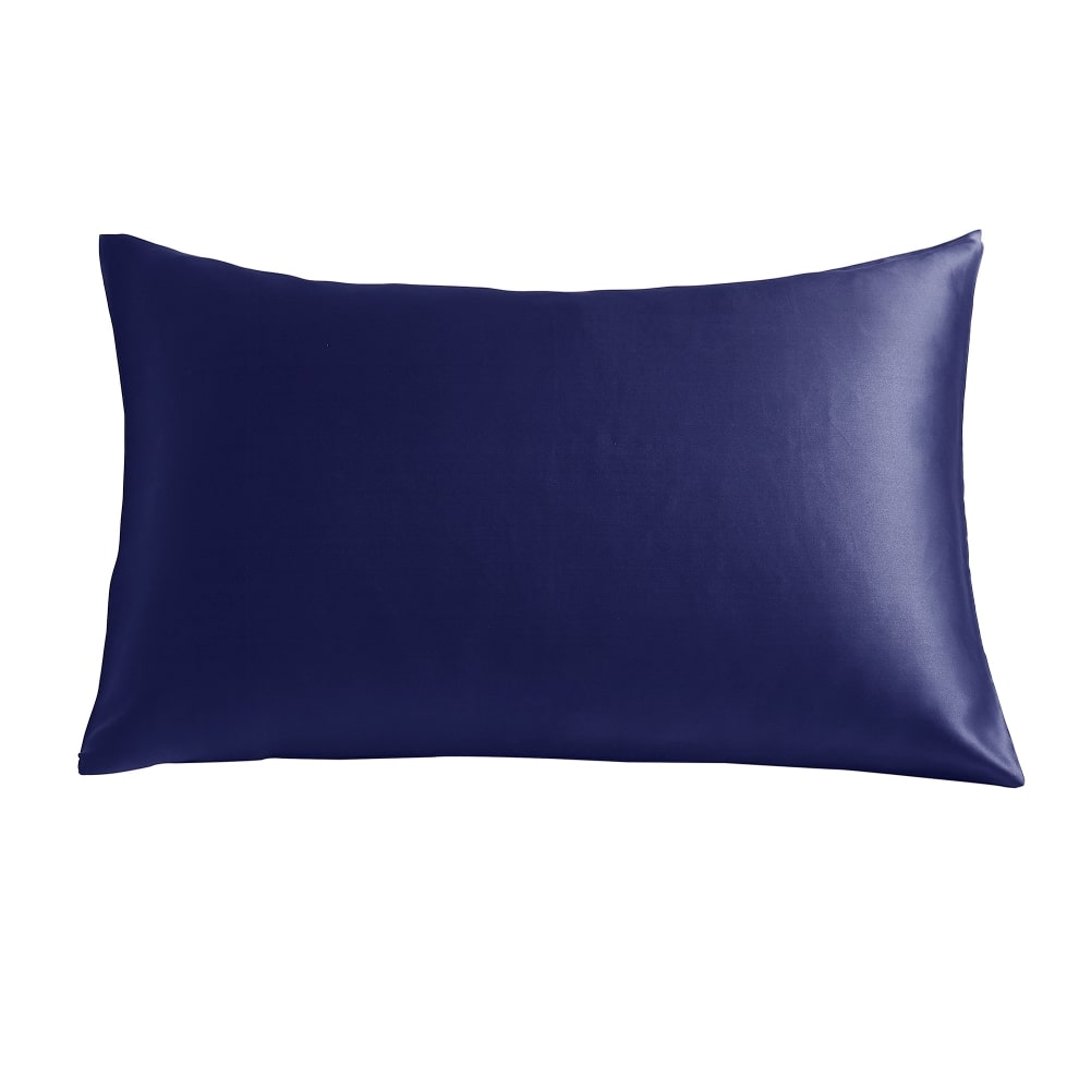 silk pillowcase - navy